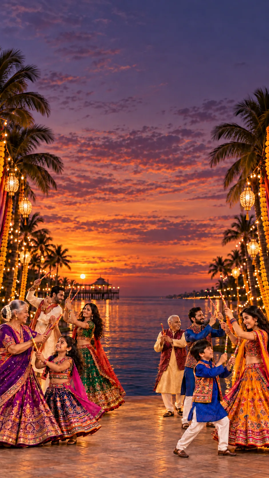 India Association of Naples community celebrating Indian culture at a festival in Naples, Florida